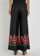 LA Double J Printed Silk Palazzo Wide-leg Trousers Multicoloured