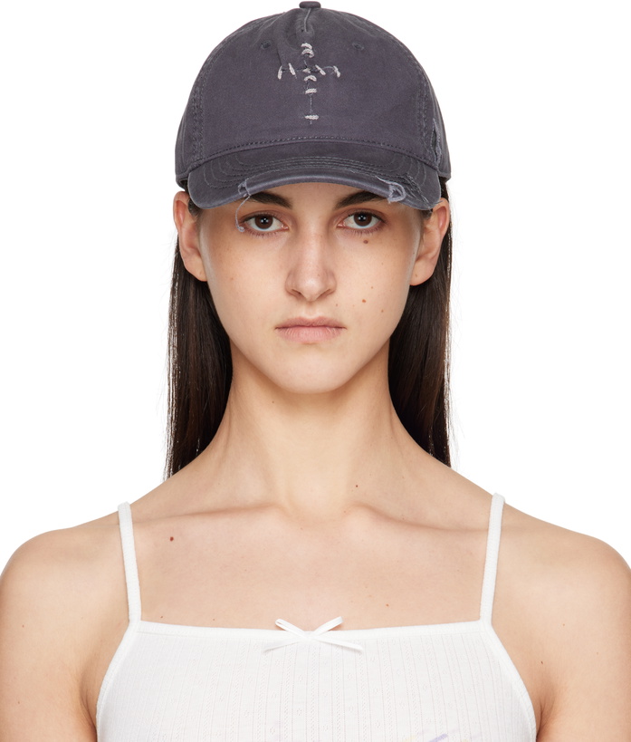 Photo: Praying Gray Cross Stitched Cap