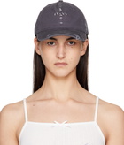 Praying Gray Cross Stitched Cap