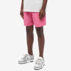 Palm Angels Men's Logo Swim Shorts in Fuschia