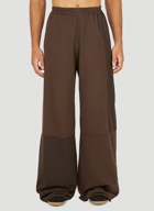 Panelled Track Pants in Brown