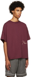 Rhude Burgundy Reverse T-Shirt
