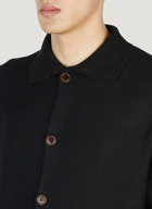 Lemaire - Convertible Collar Cardigan in Black