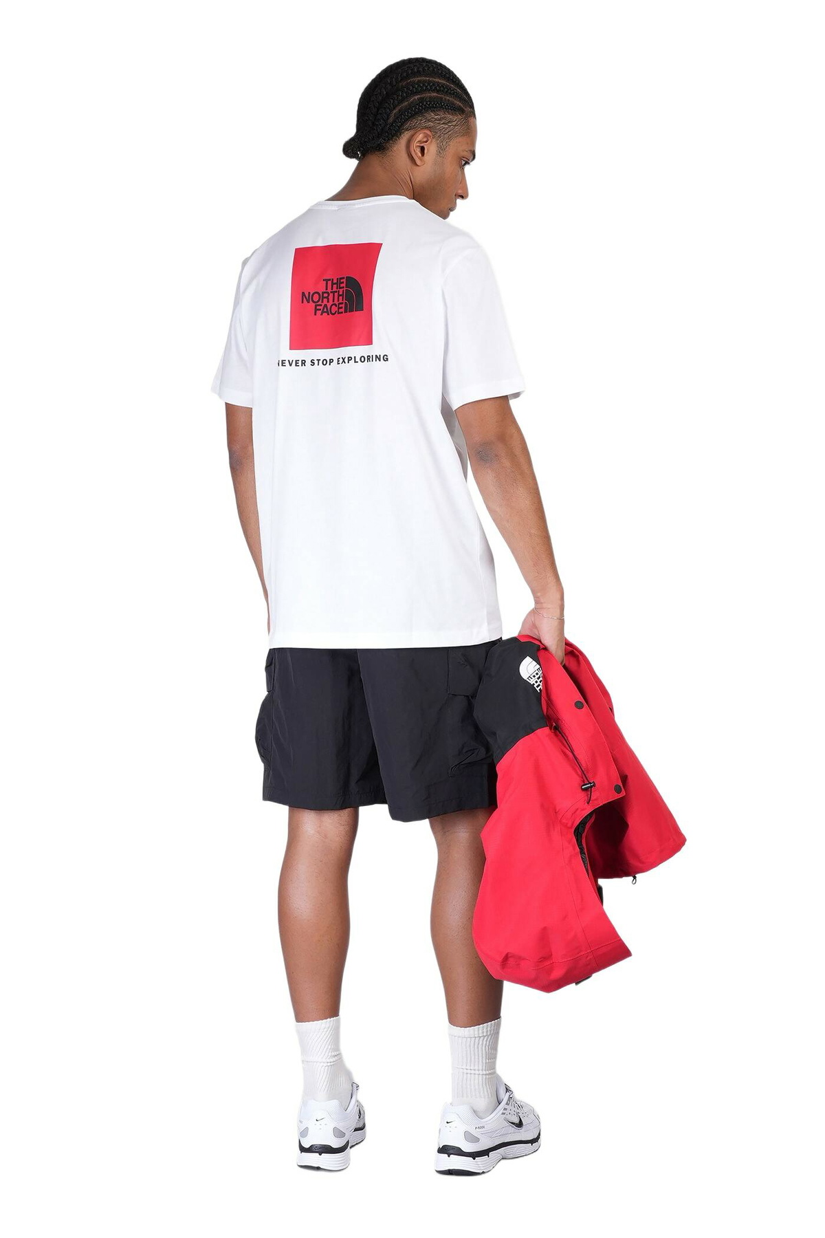 The North Face Ss Box Nse Tee T-shirt In White Cotton The
