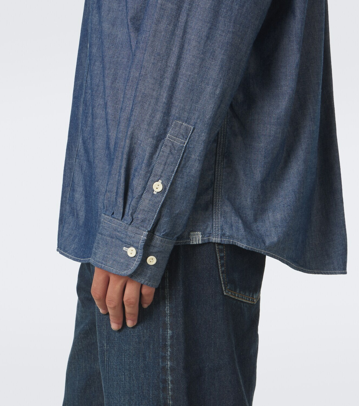 Visvim Langer cotton and silk chambray shirt