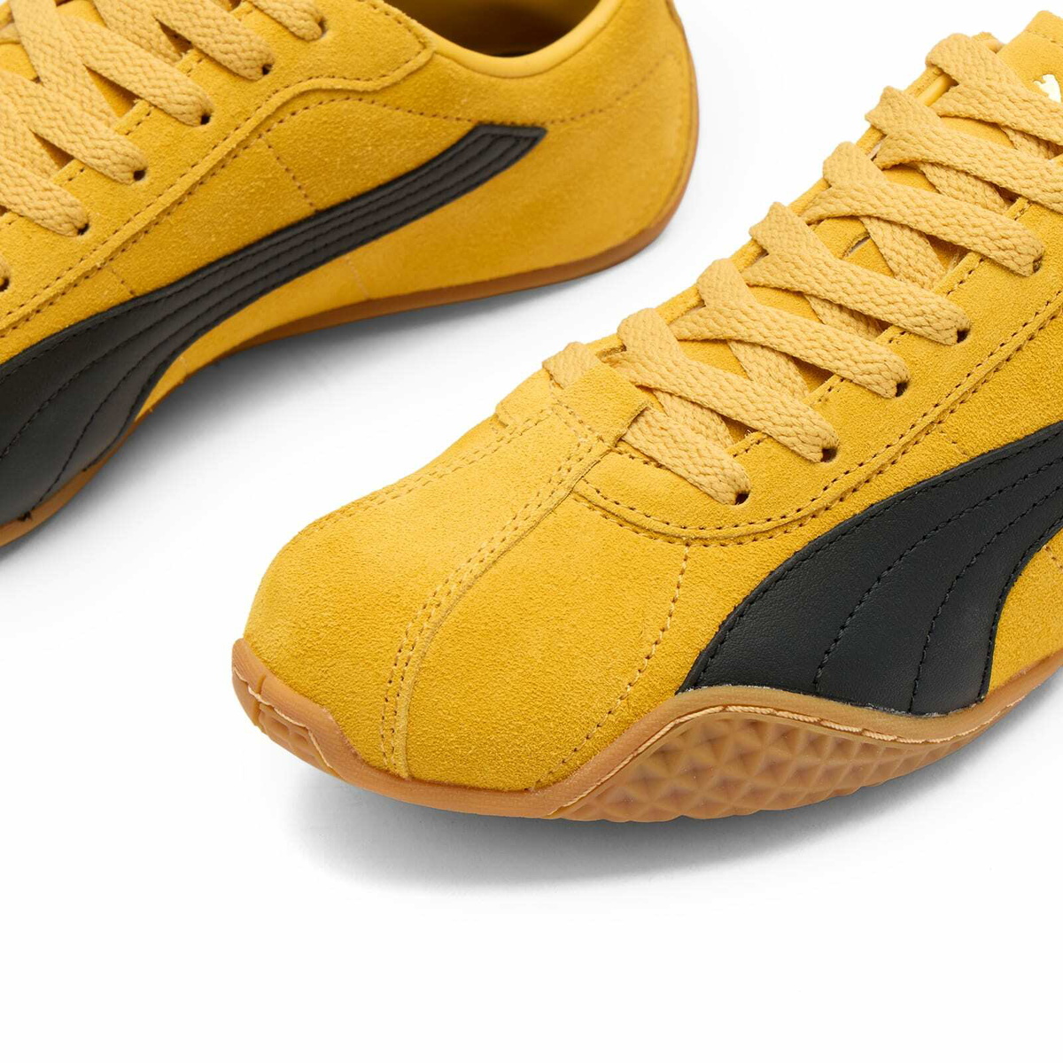 Puma Women's K-Street Suede Sneaker in Mustard Seed/Black