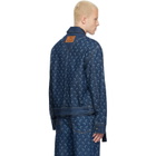 Marine Serre Blue Belted Trucker Denim Jacket