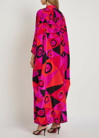 Pucci Printed Silk Maxi Kaftan Dress Pink