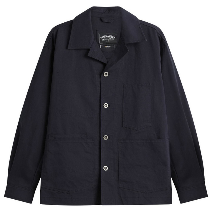 Photo: FrizmWORKS Men's Relaxed Coverall Jacket in Dark Navy