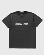 Snow Peak Land Station T Shirt Black - Mens - Shortsleeves