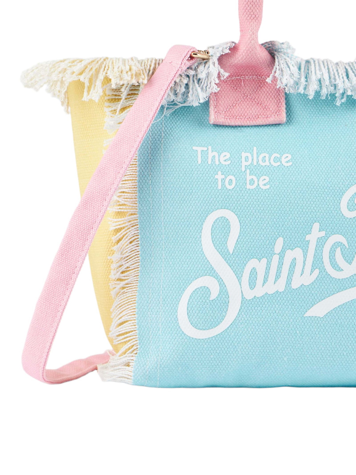 MC2 Saint Barth Multicolor Patch Cotton Canvas Colette Handbag