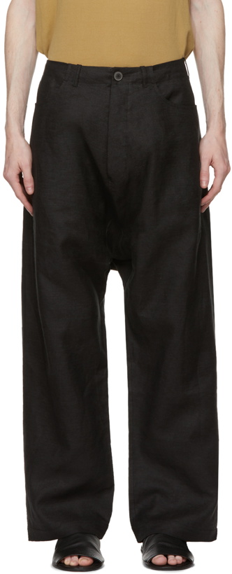 Photo: Jan-Jan Van Essche Grey Ramie Oversized Trousers