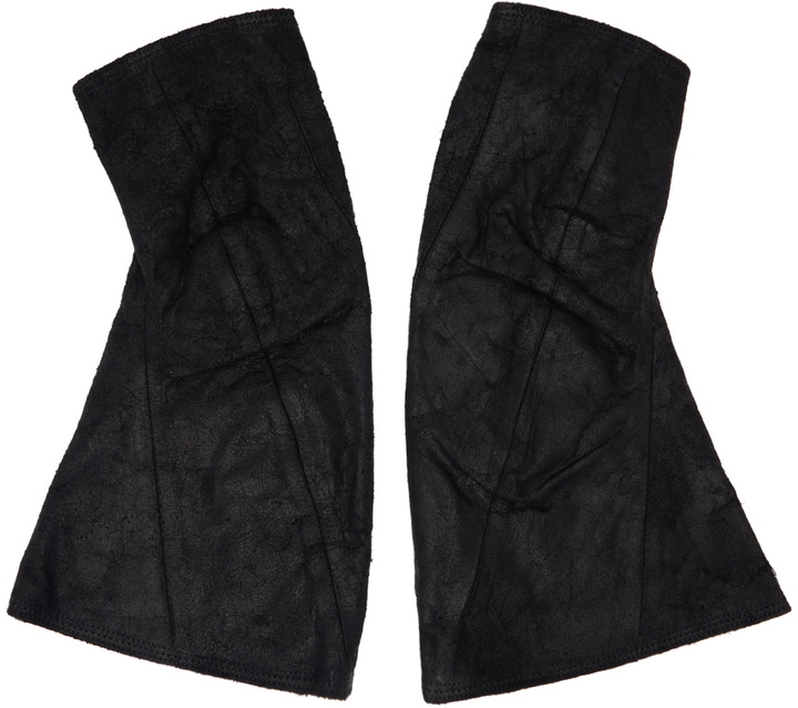 Photo: Julius Black Kangaroo Skin Fingerless Gloves