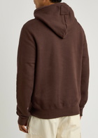 Lanvin Logo Hooded Cotton Sweatshirt Burgundy
