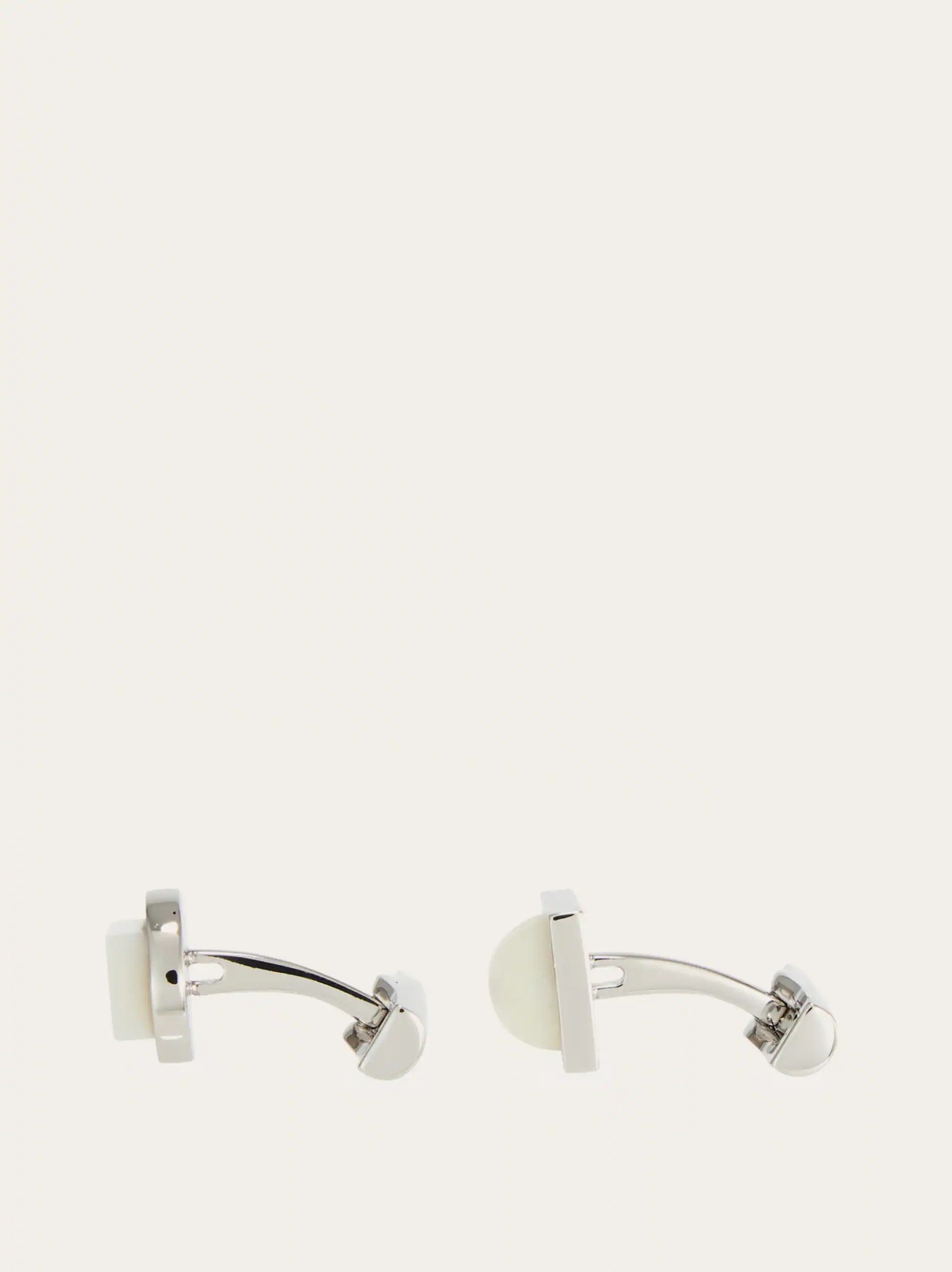 Ferragamo Mens Mother of pearl cufflinks in Silver