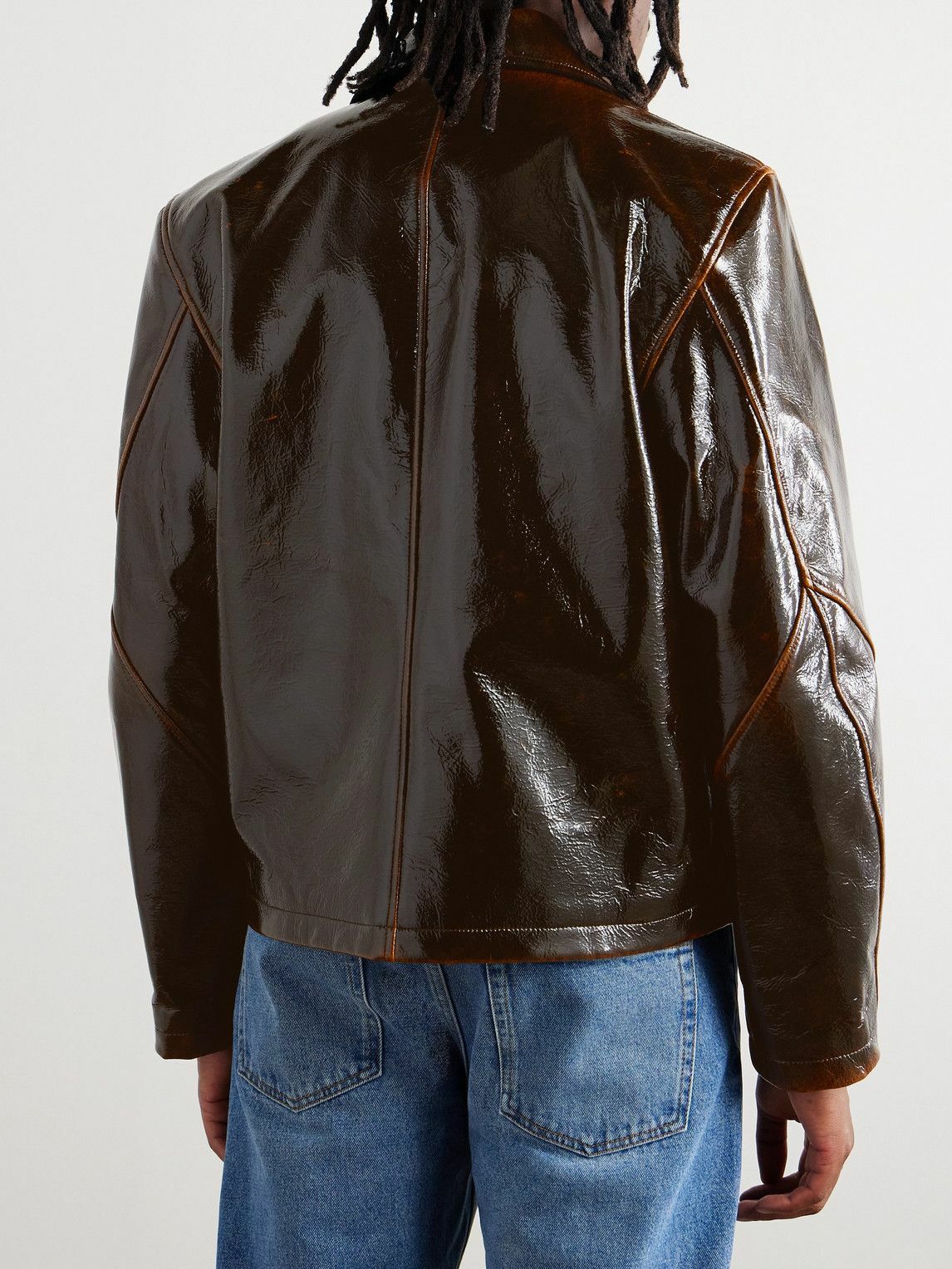 ジャケット・アウター Sefr BUCK JACKET Séfr - Buck Coated Wool-Blend Jacket - Brown Séfr