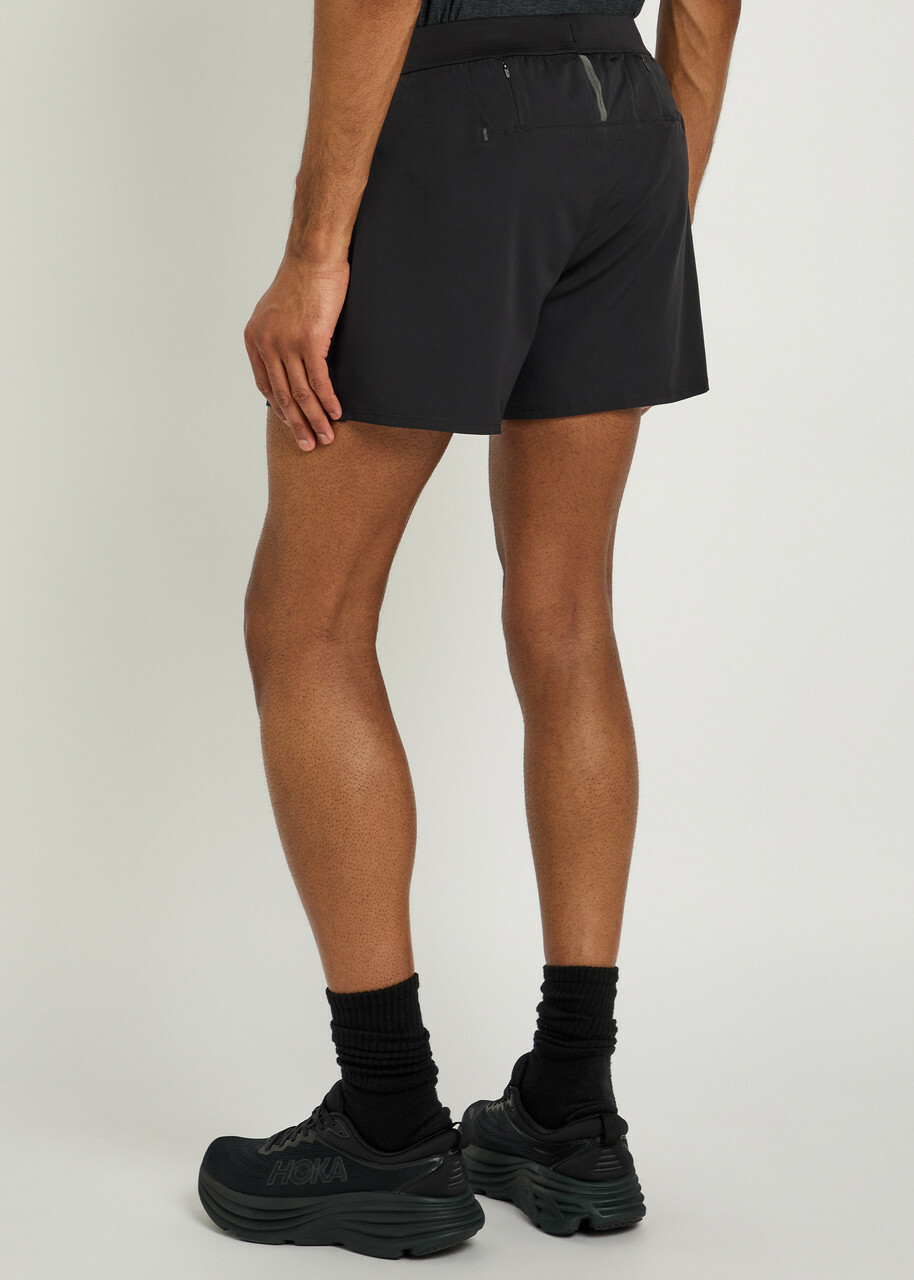 Vuori Qualify Stretch-jersey Running Shorts Black