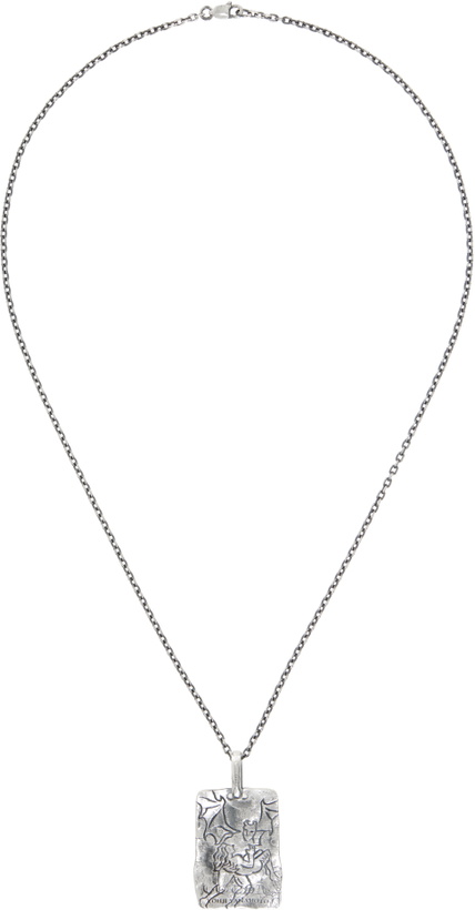 Photo: YOHJI YAMAMOTO Devil Plate Pendant Necklace