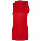 Rick Owens Women's Twist Knit Top in Red