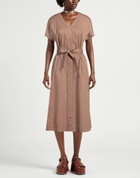 Peserico Womens Midi dress Light brown