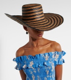Poupette St Barth Angel striped sun hat