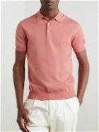 Baracuta - Slim-Fit Cotton-Jersey Polo Shirt - Pink