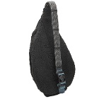 KAVU Men's Sherpa Fleece Rope Bag in Jet Black