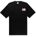 Vetements - Oversized Logo-Print Cotton-Jersey T-Shirt - Black