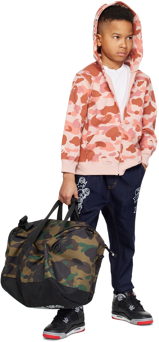 BAPE Kids Pink 1st Camo Shark Hoodie A Bathing Ape
