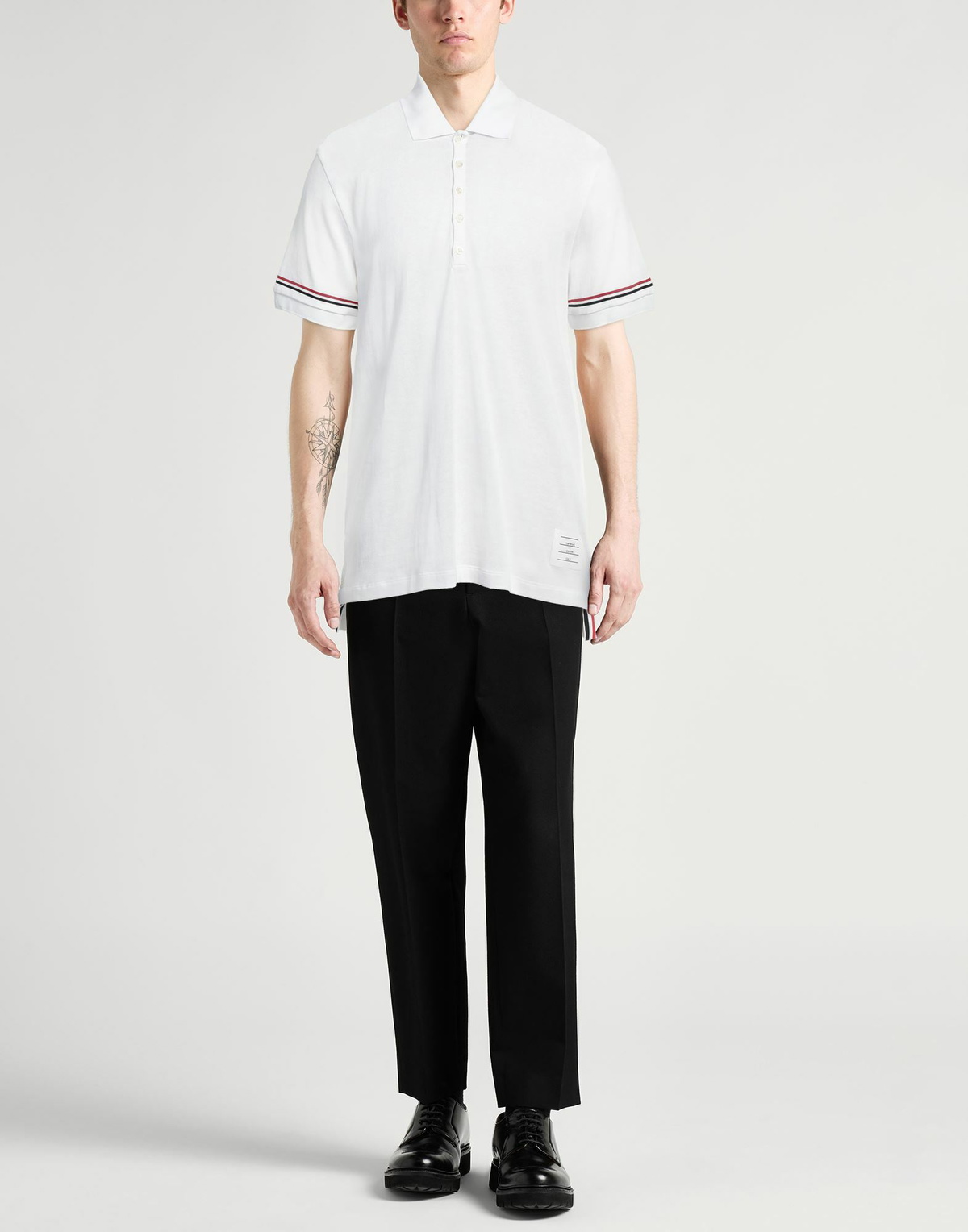 Thom Browne Mens Polo shirt in White