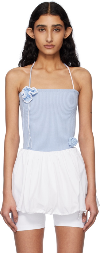 Photo: Kijun Blue Crochet Knit Tube Top