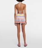 Missoni Mare Zig-zag high-rise wide-leg shorts