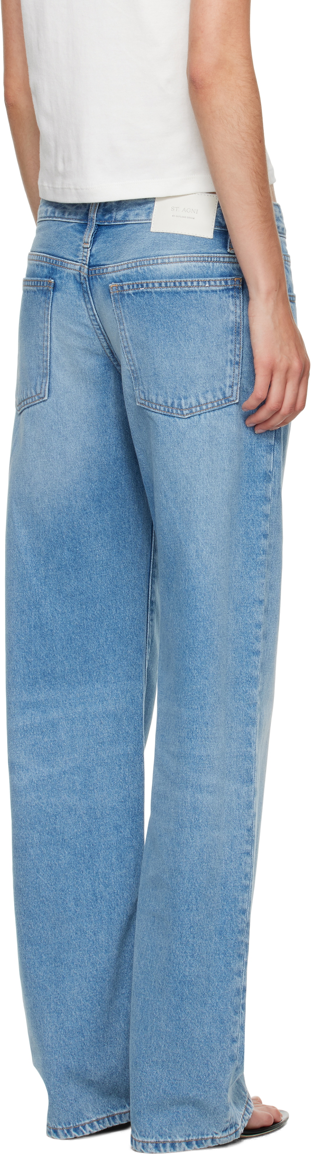 St. Agni Blue Outland Denim Edition Mid Rise Balloon Jeans