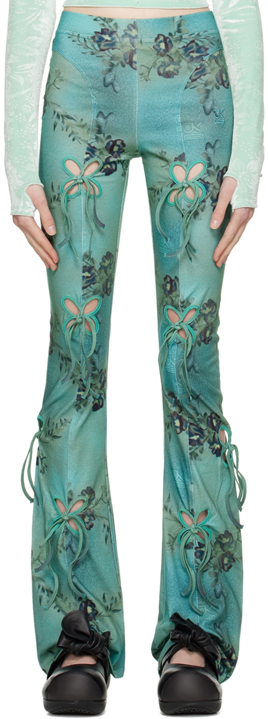 J.Kim Green Printed Lounge Pants