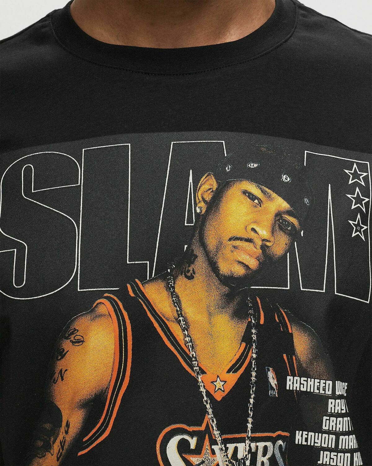 Mitchell & Ness Nba Slam Cover Tee Allen Iverson 76ers Black