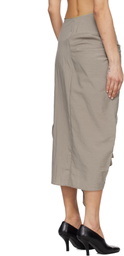 Entire Studios Taupe Fleur Midi Skirt