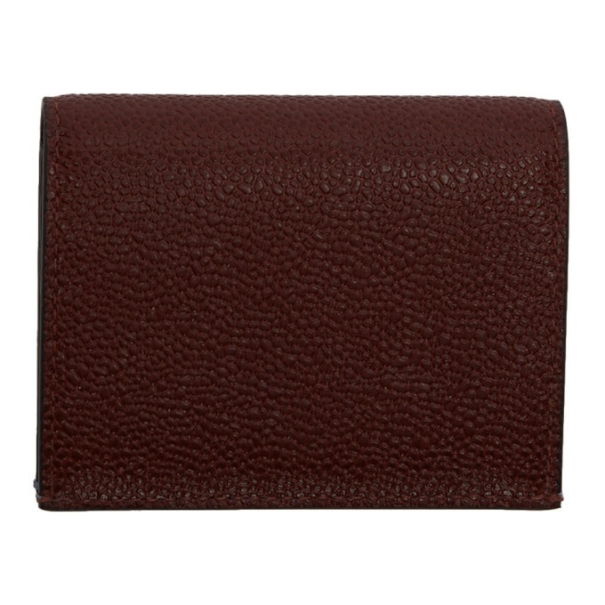 Photo: Thom Browne Burgundy Double Sided Card Holder