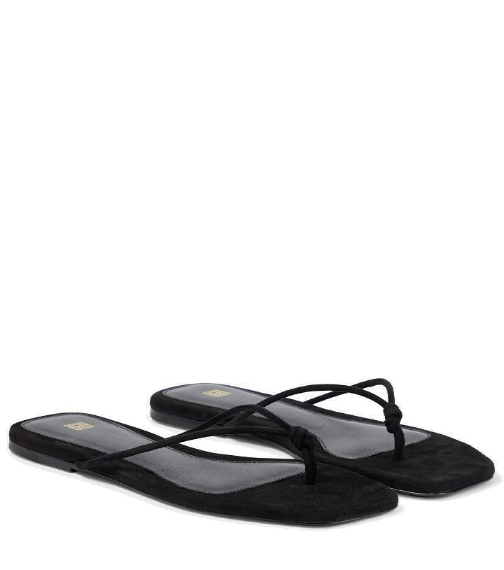 Photo: Toteme The Knot suede thong sandals