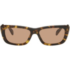 Miu Miu Eyewear Brown Cat-Eye Sunglasses