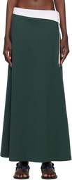 Julie Kegels Green Polo Maxi Skirt