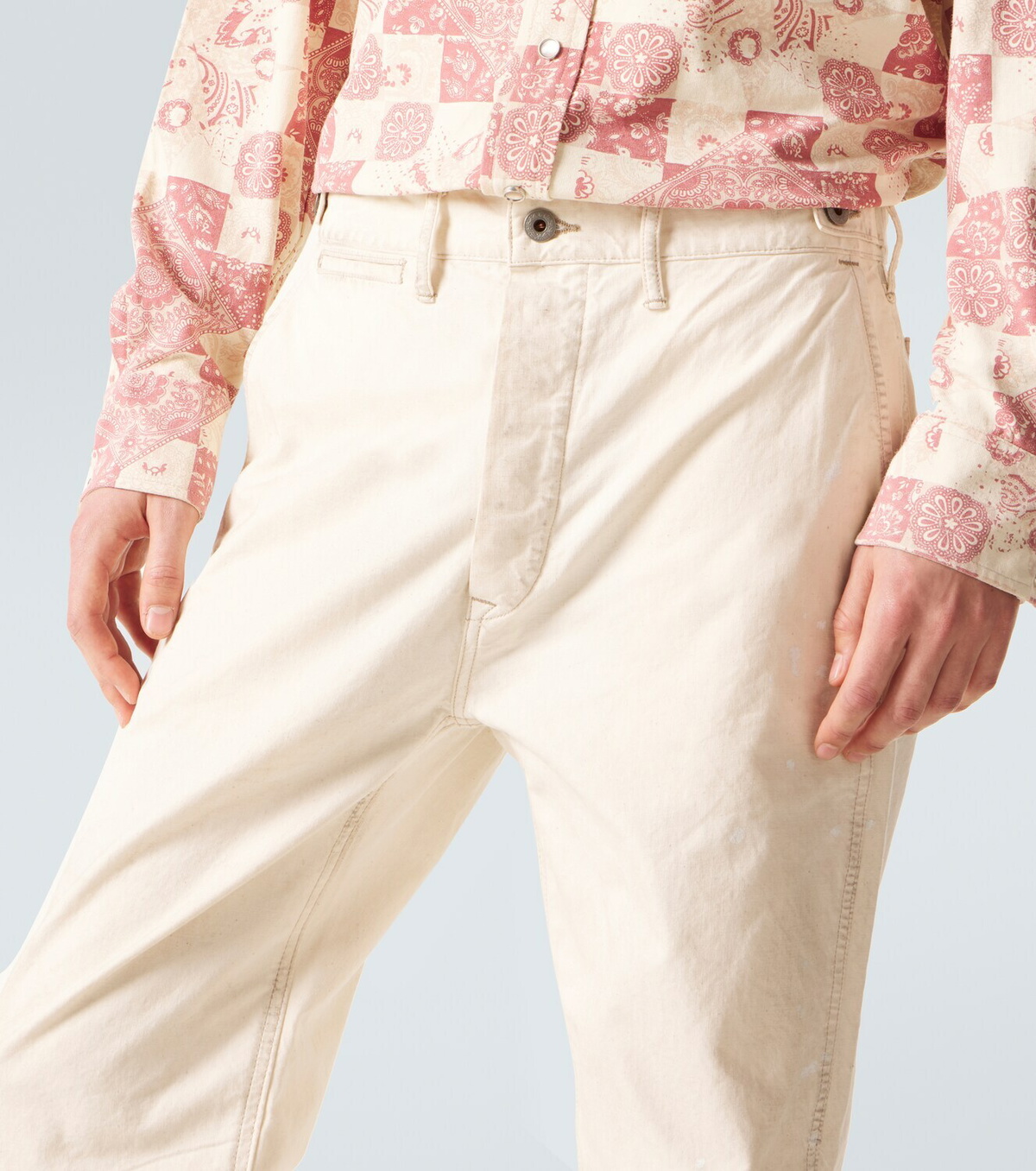 RRL Cotton canvas straight pants