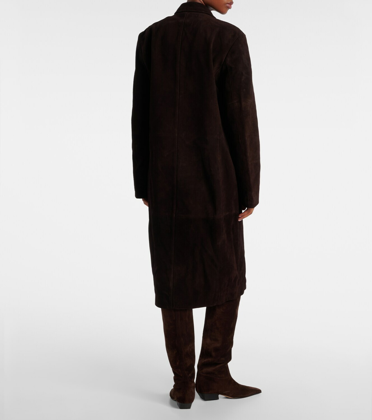 Staud Sabine suede coat