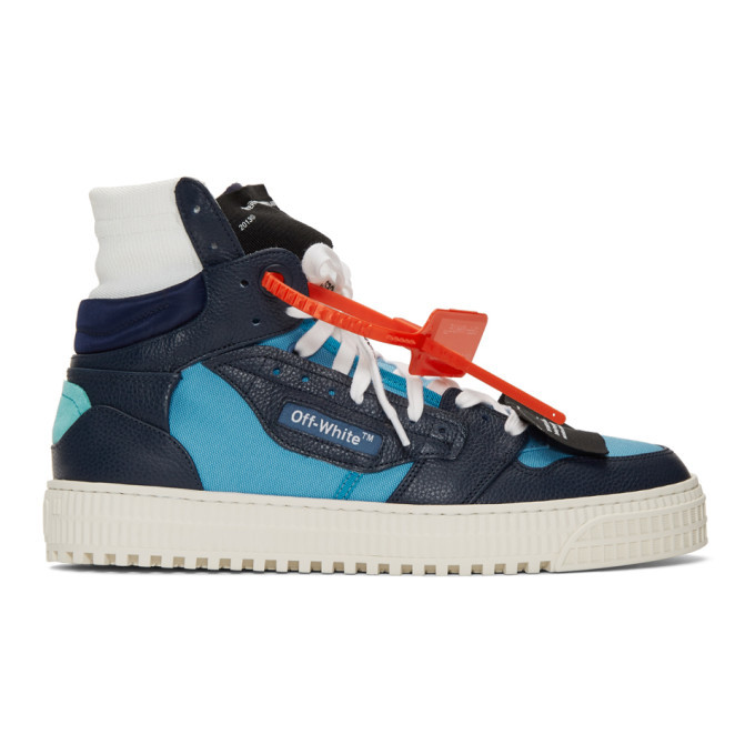 Photo: Off-White Blue and Navy 3.0 Off-Court Sneakers