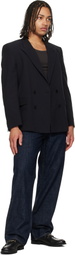 Hugo Black Stacked-Logo Bit Loafers