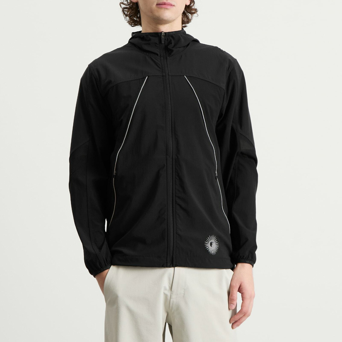 KA_YO_Prototype Men's Solaris Running Jacket in Black