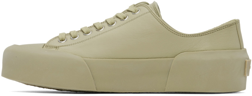 Jil Sander Green Low-Top Sneakers