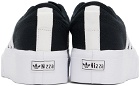 adidas Originals Black & White Nizza Platform Sneakers