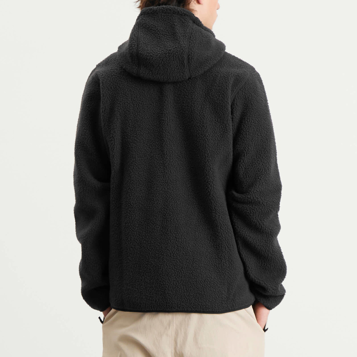 Haglöfs Men's Funäs Pile Fleece Hooded Jacket in True Black