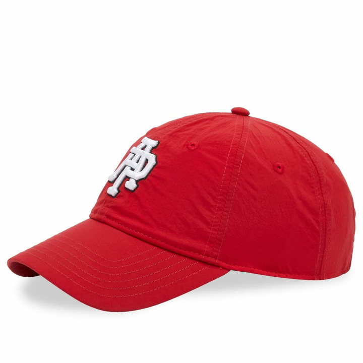Photo: Men's AAPE College Logo Baseball Cap in Light Red 