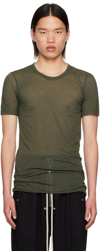 Photo: Rick Owens Green Porterville Basic T-Shirt